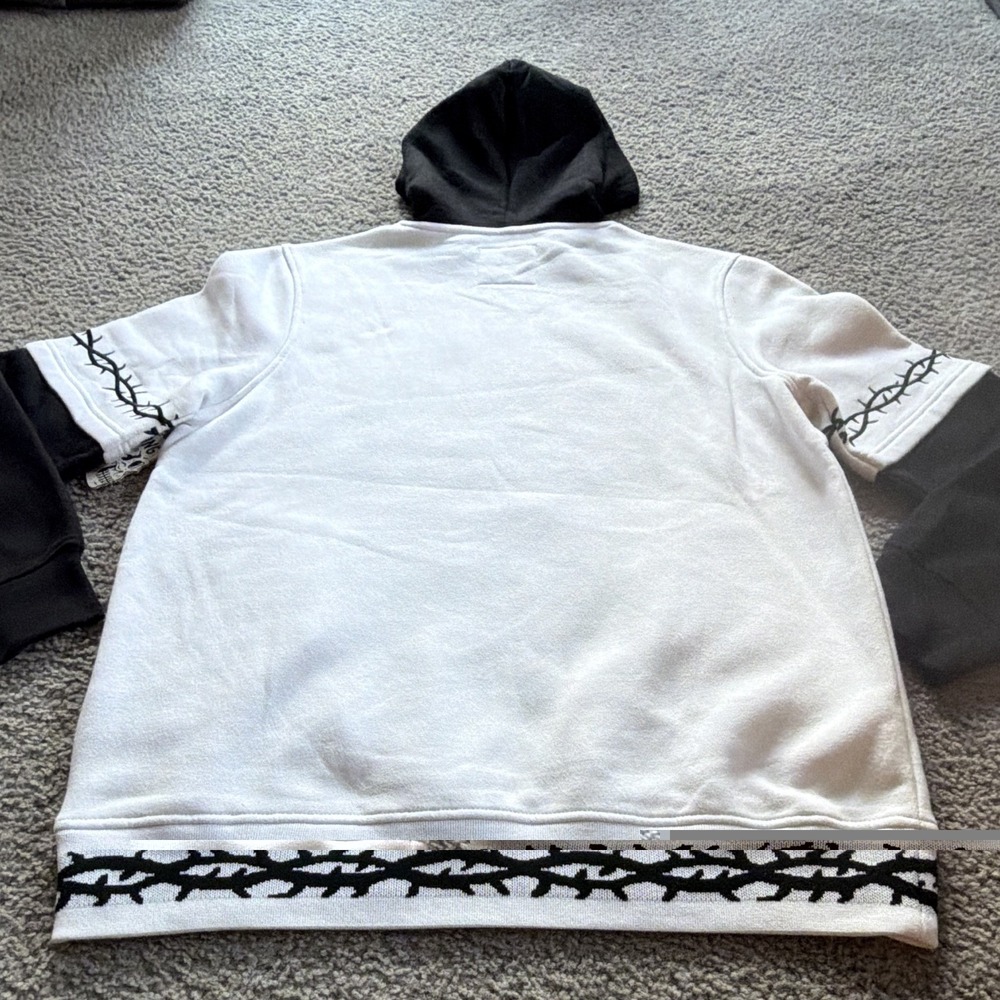 NWT Lurking Class Stallion Hoodie Mens M Black White Grim Reaper Horse Zumiez - Picture 9 of 11